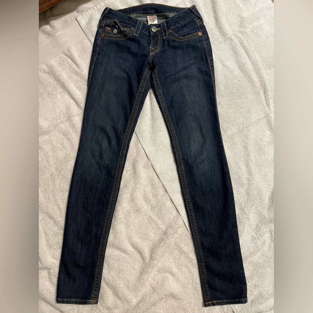 True religion size 24 skinny jeans